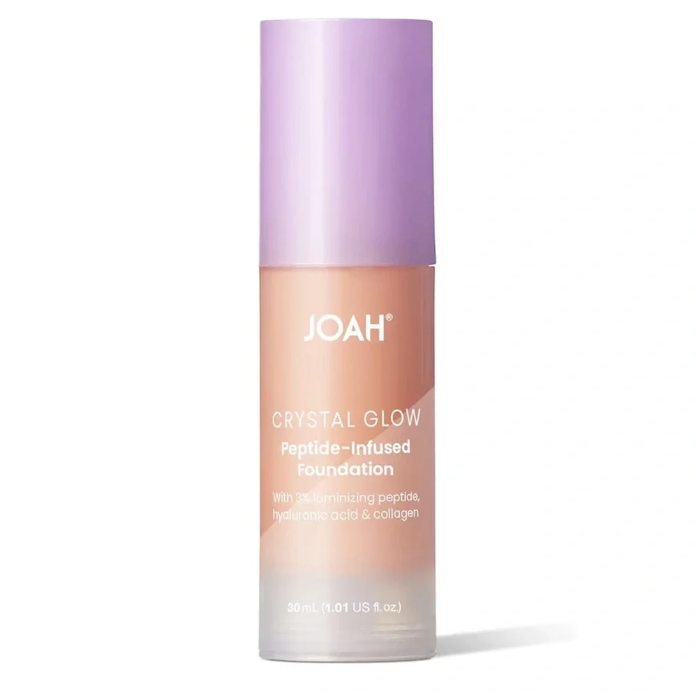 Joah Crystal Glow Peptide Foundation LC030 Light with Cool Undertones, New